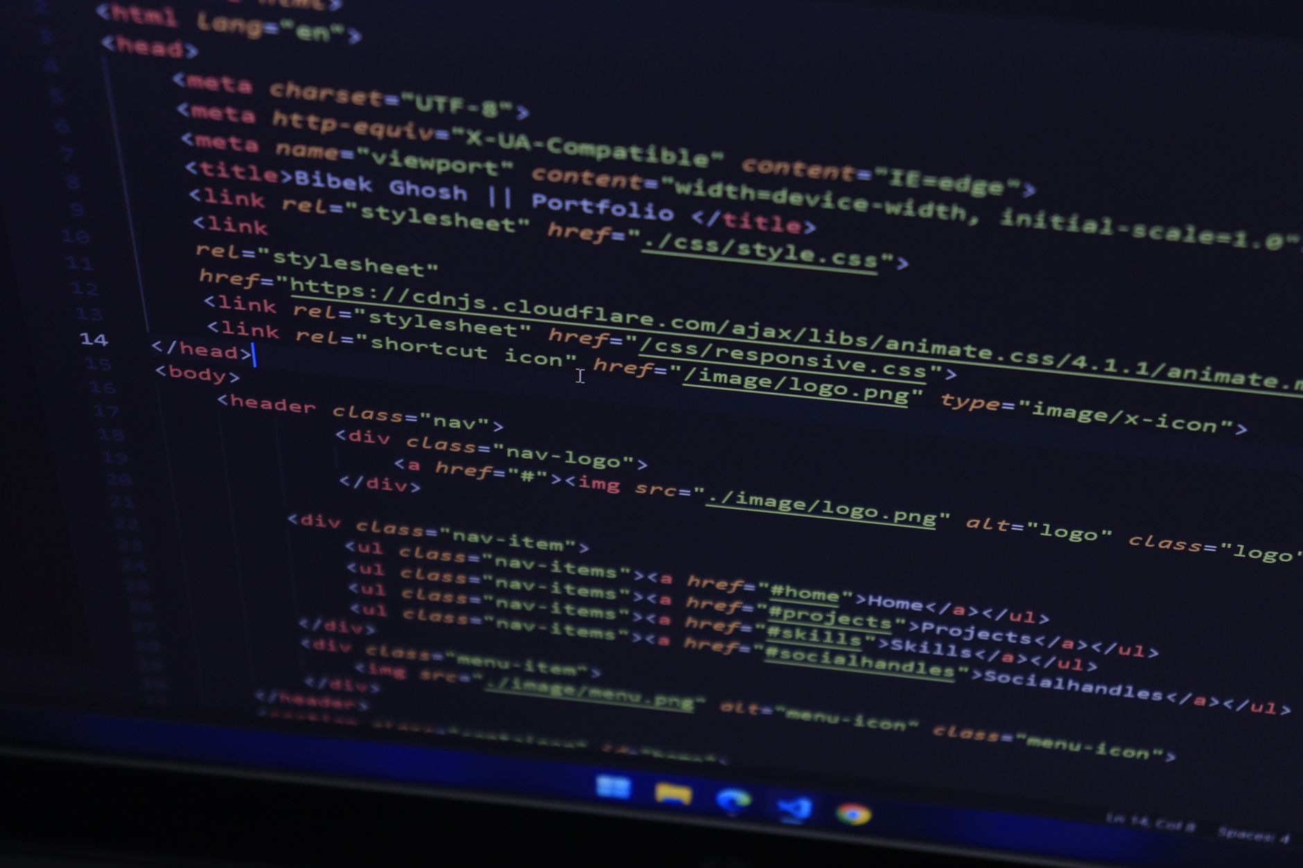 Kode-editor med WordPress design og tilpasning af hjemmeside